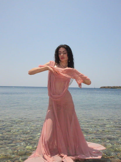 The Athena Dress - Lotus Pink