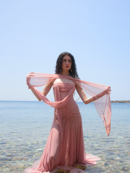 The Athena Dress - Lotus Pink