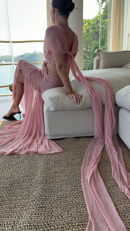 The Athena Dress - Lotus Pink