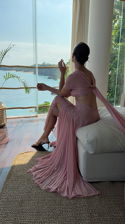 The Athena Dress - Lotus Pink