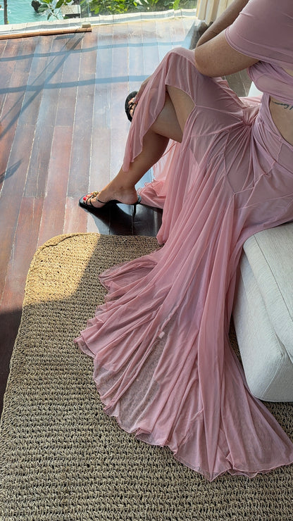 The Athena Dress - Lotus Pink