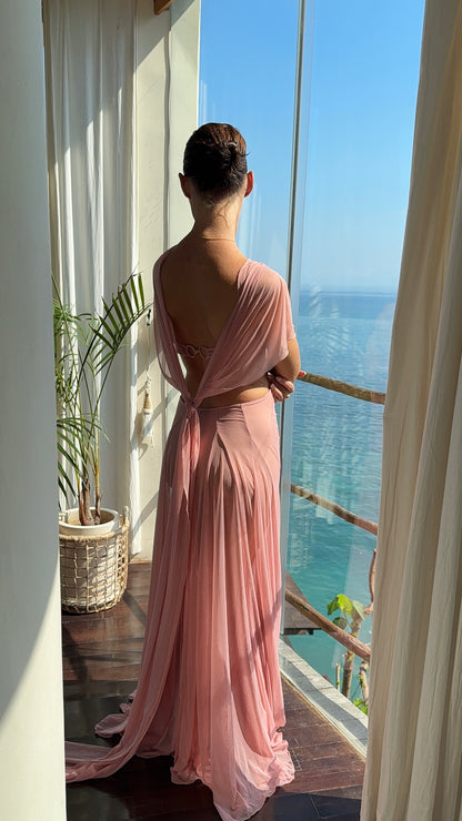 The Athena Dress - Lotus Pink