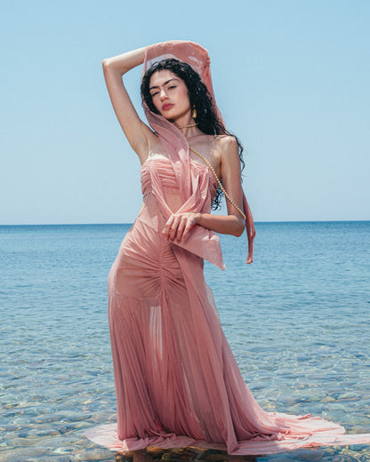 The Athena Dress - Lotus Pink