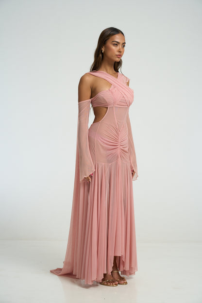The Athena Dress - Lotus Pink